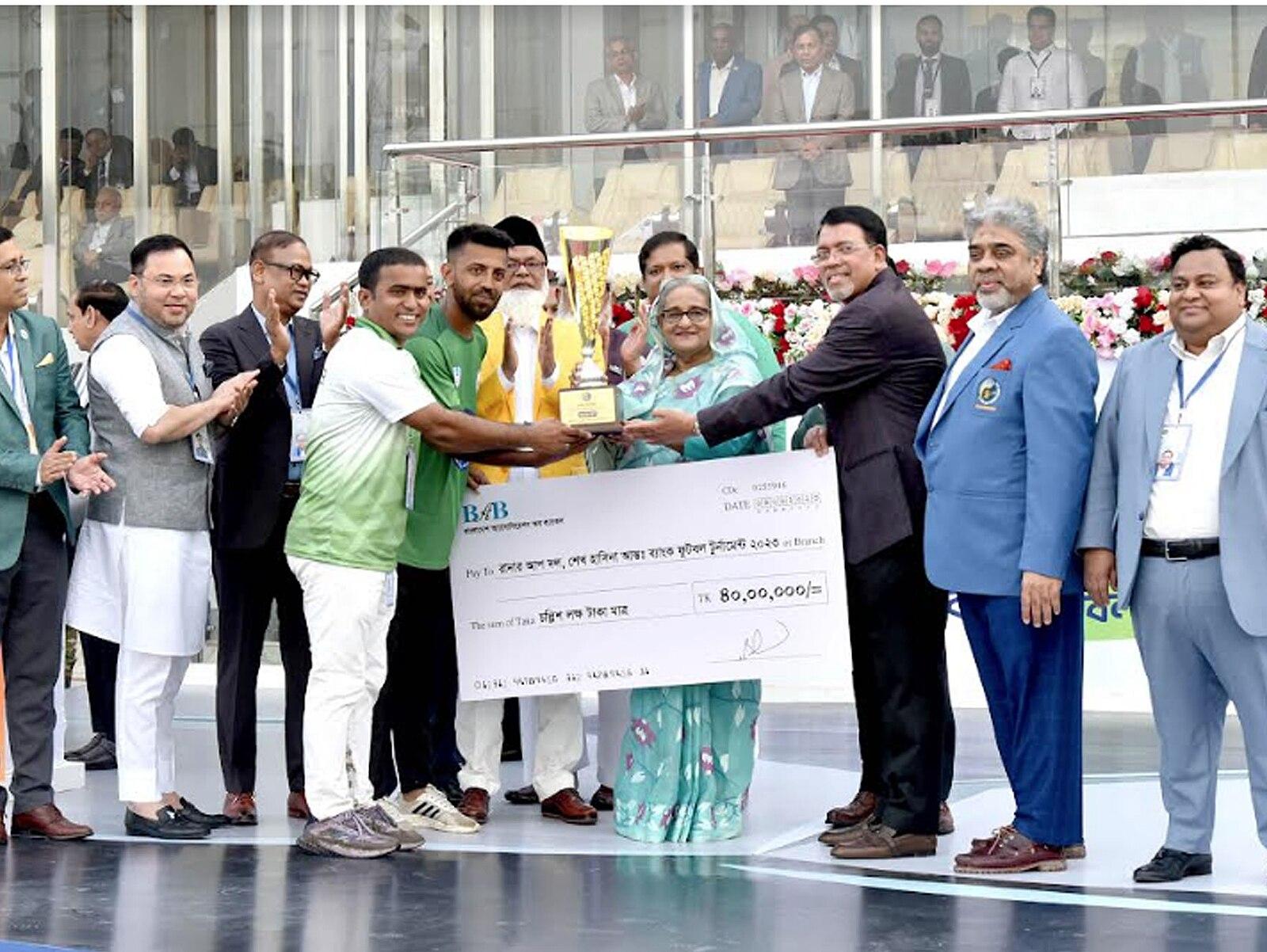 Sheikh Hasina Inter Bank Football Tournament final, Dhaka, 2023 06 09 (PID 0015511)