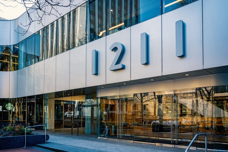 Modern Office Building Entrance in Portland